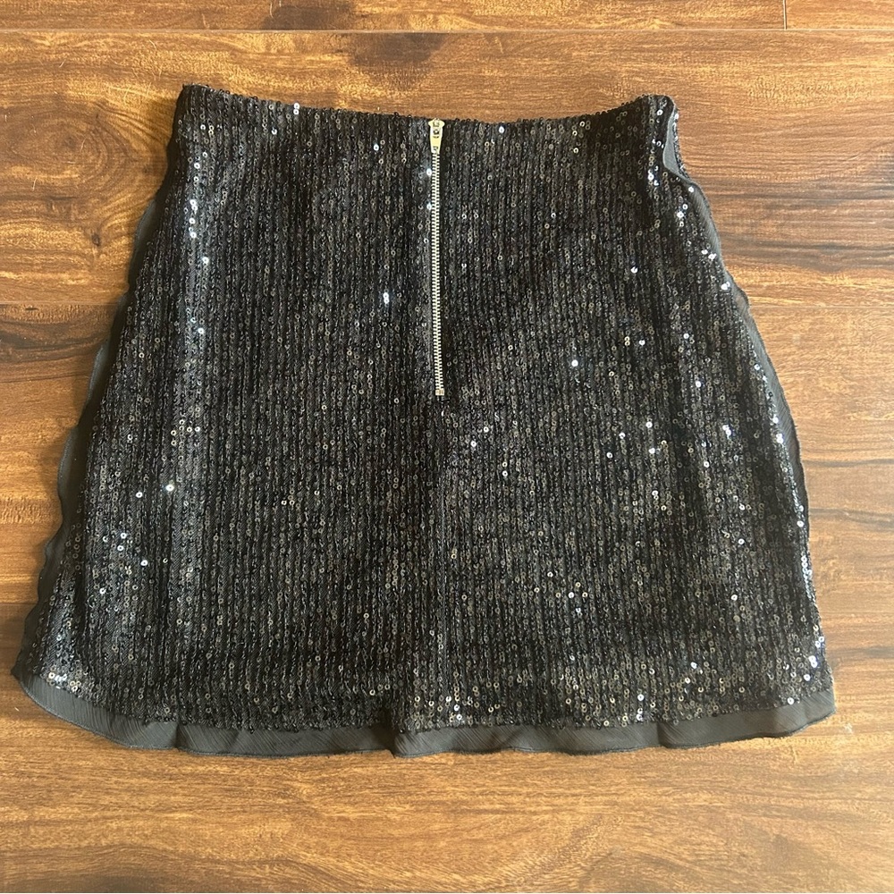 Glittering Black Mini Skirt - Promesa - Picture 6 of 7